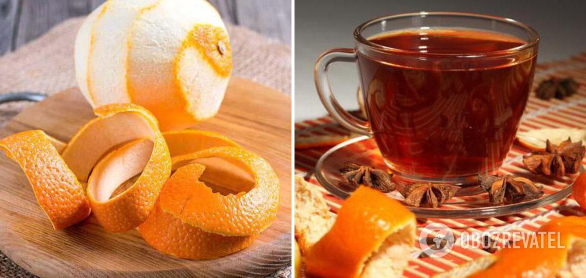 Чай с апельсиновой кожурой