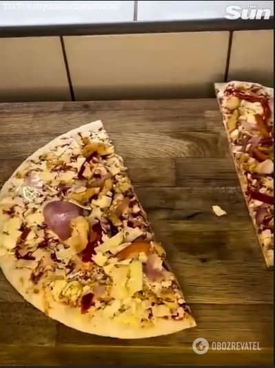 Розрізання піц навпіл