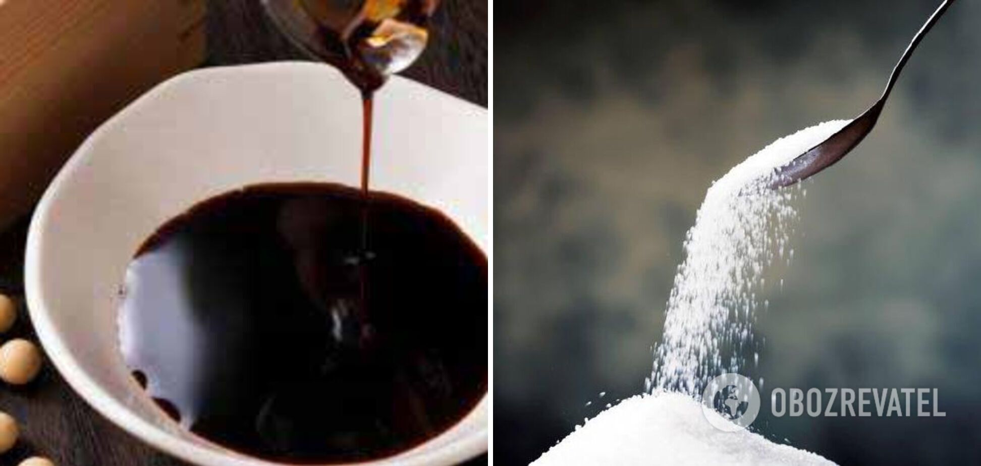 Соевый соус и сахар – ингредиенты для заправки
