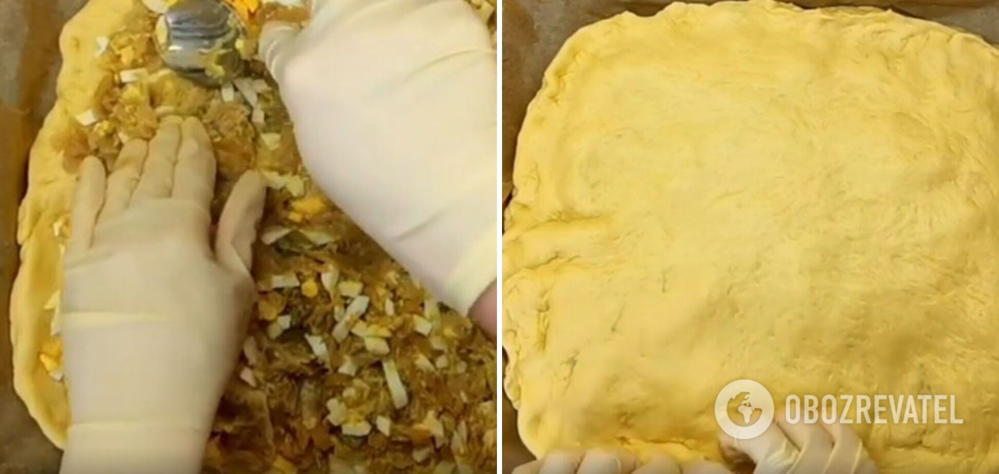 Приготовление пирога на основе хрущевского теста