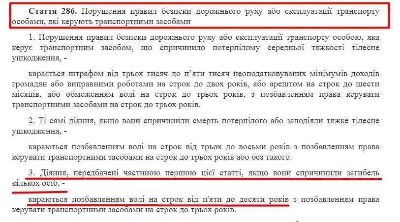 Винуватець ДТП мав на 10 років вирушити до в'язниці.