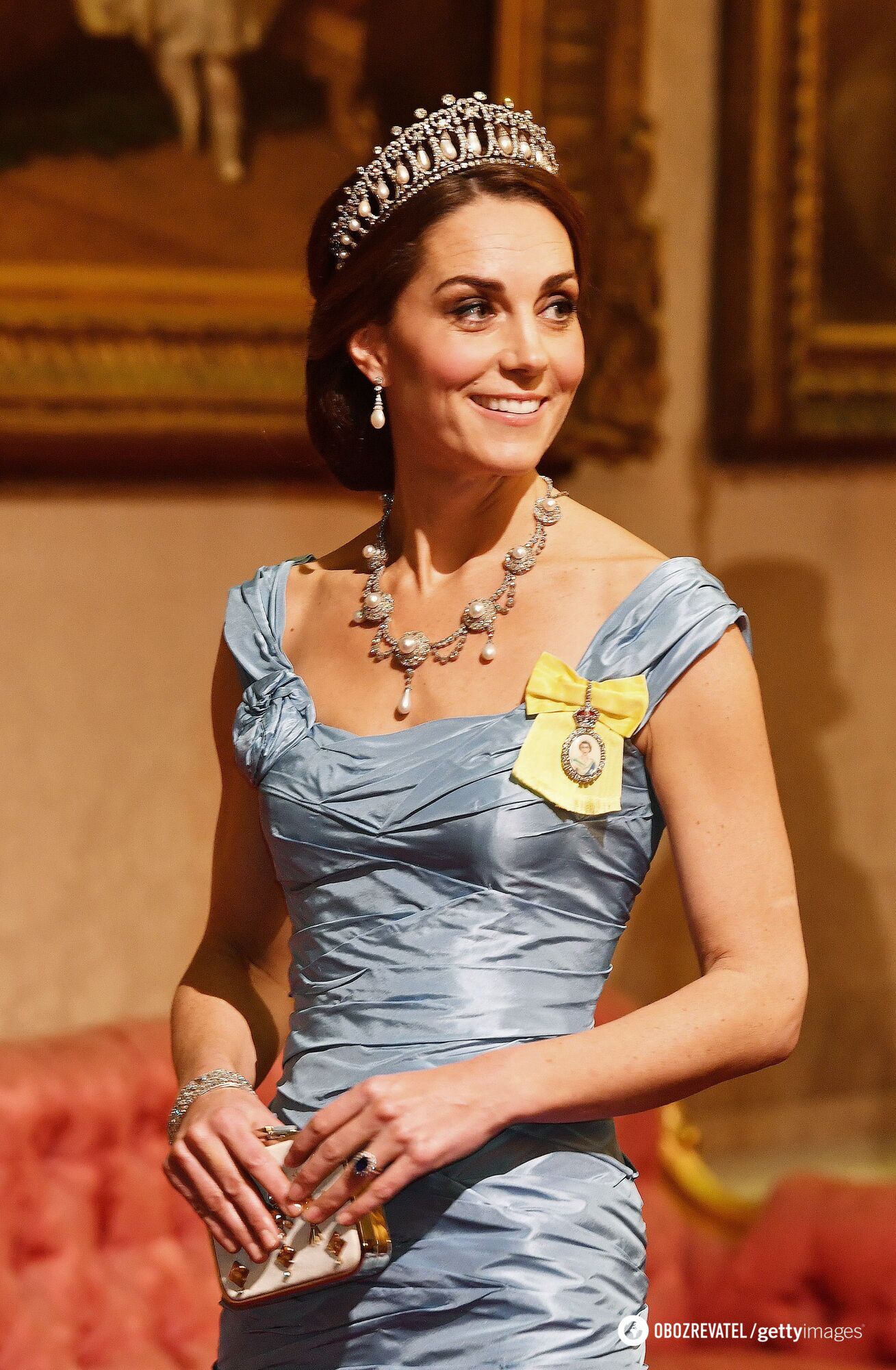 Свадебное ожерелье королевы Александры на Кейт Миддлтон