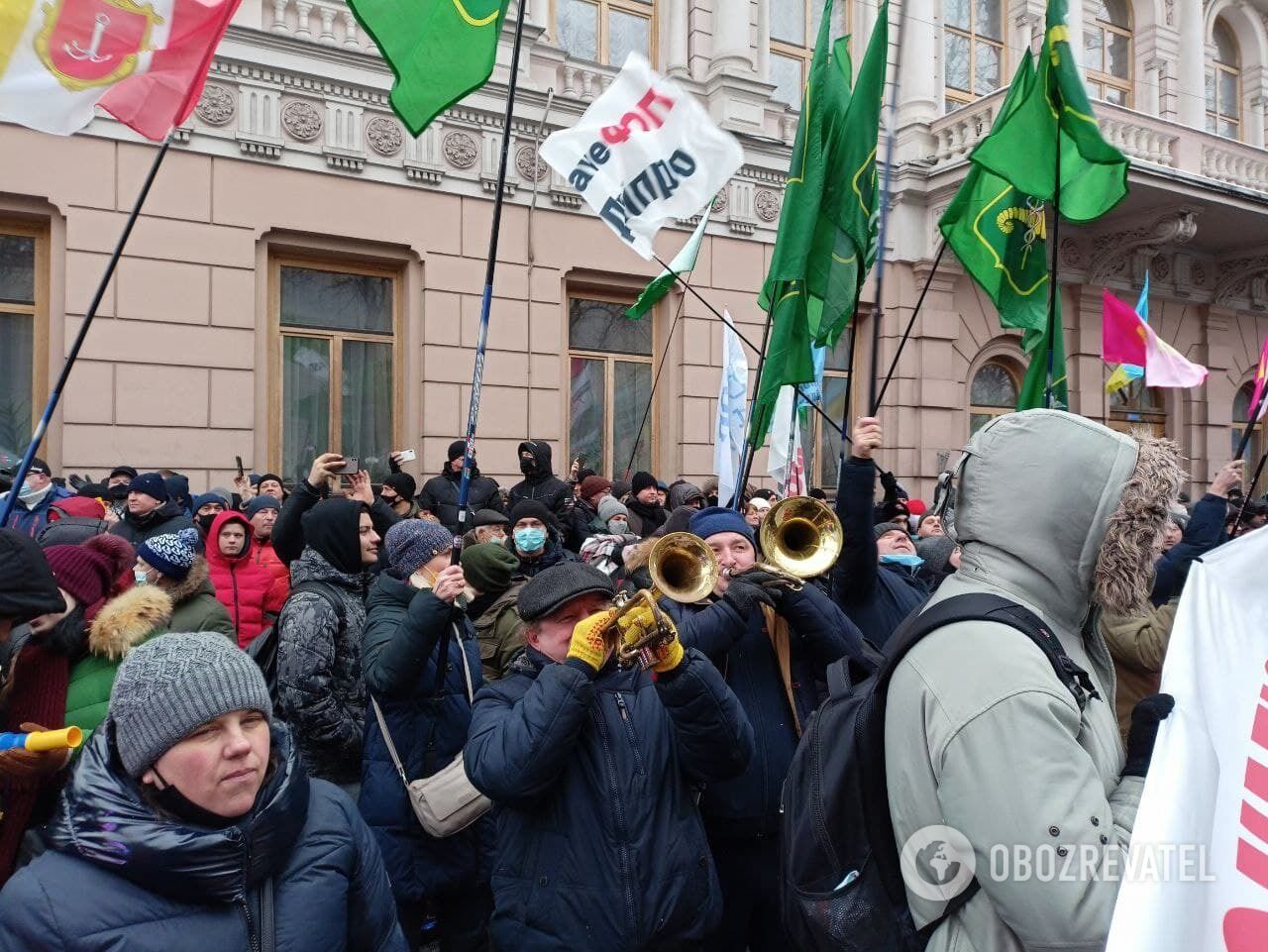 Протесты "ФОПов" под зданием Рады.