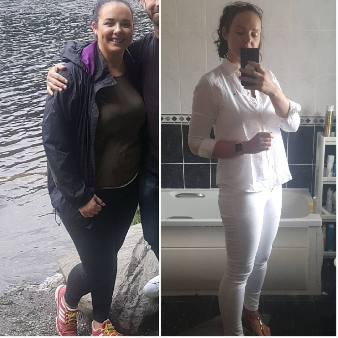 Лиза О'Коннор до и после похудения.
