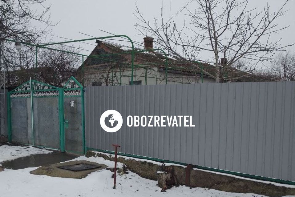 Будинок, де жив нацгвардієць Рябчук у селі Броска