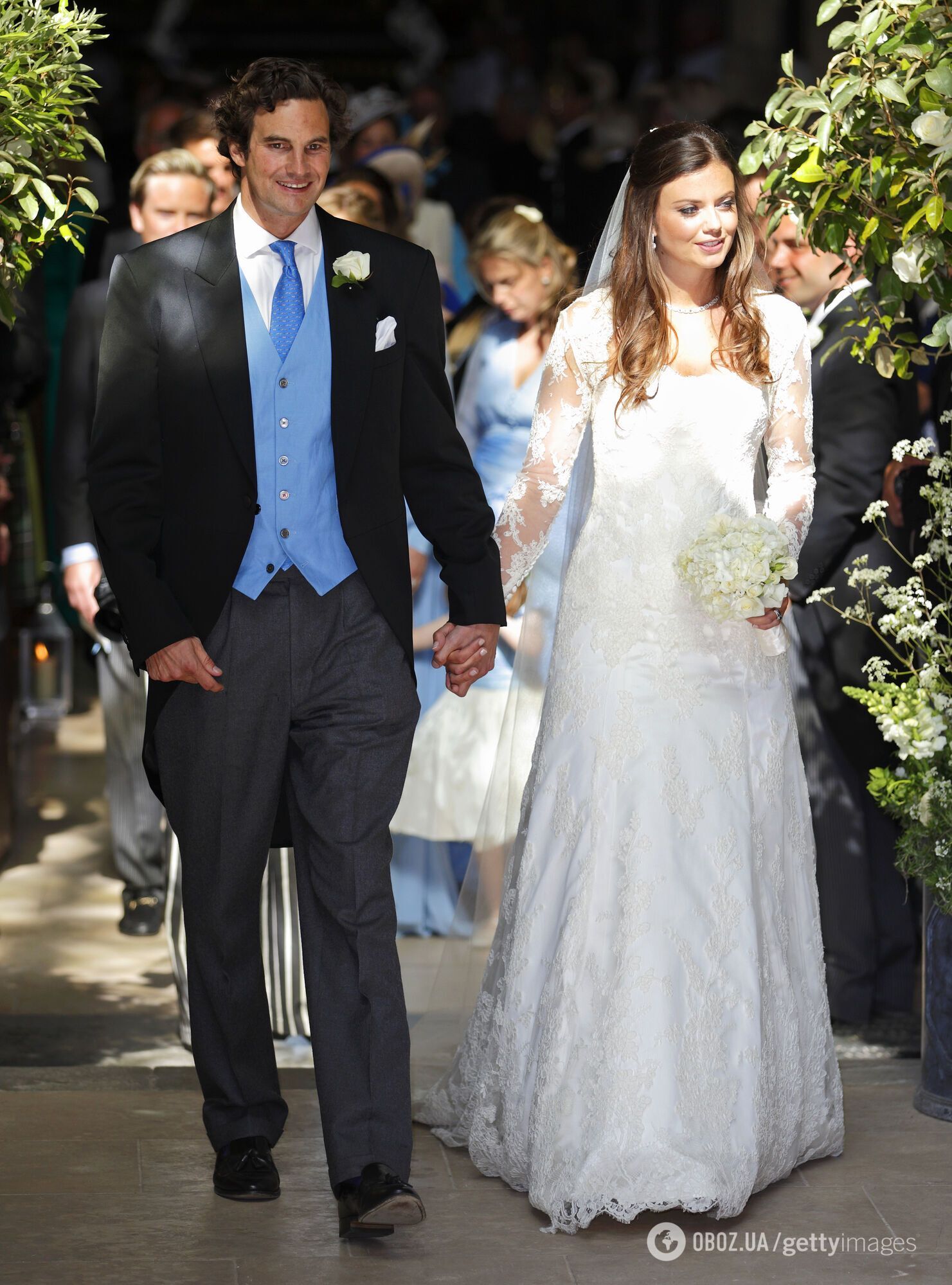 Руперт Фінч на весіллі з леді Наталі Руфус-Айзекс. 8 червня 2013 року.
