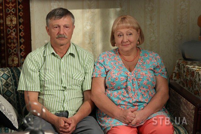 Станислав Баклан и Татьяна Шелига на съемках "Коли ми вдома"