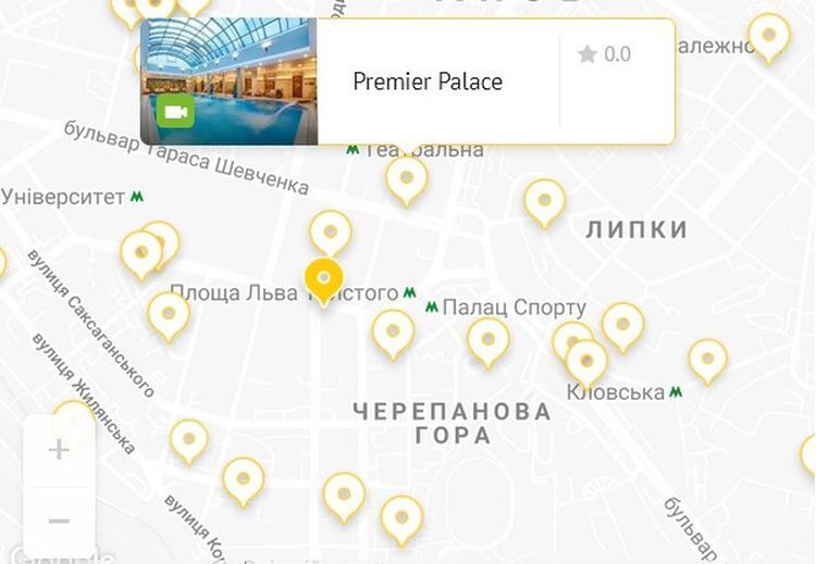Кража произошла в фитнес-клубе пятизвездочного отеля Premier Palace на бульваре Тараса Шевченко