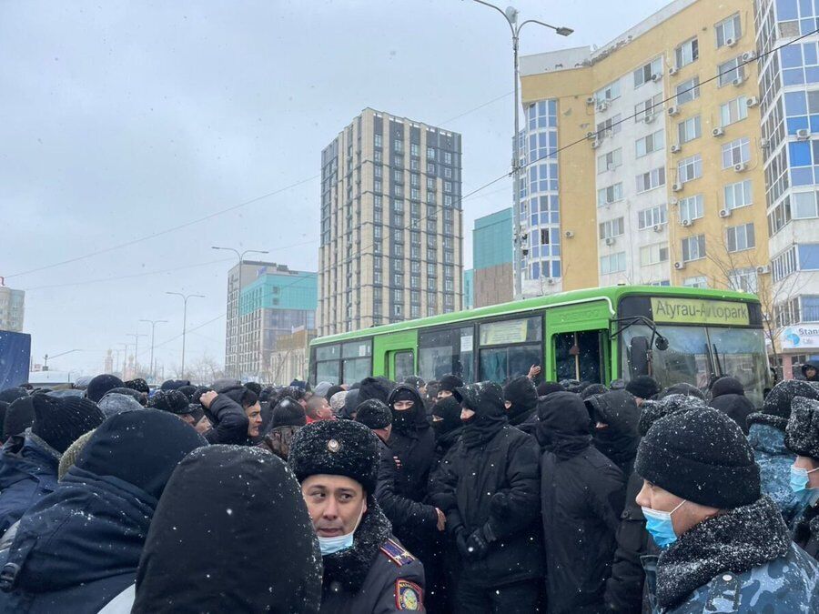 Протесты в Атырау