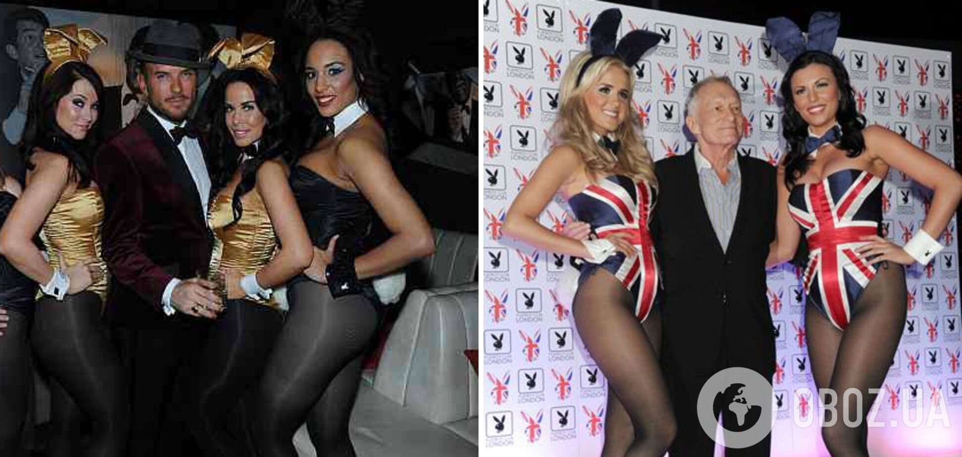 Модели Playboy на открытии клуба в Лондоне.