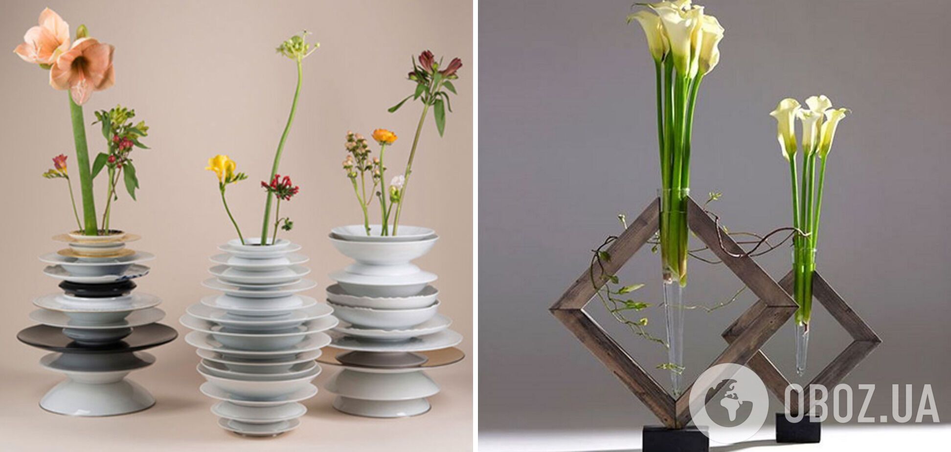 Необычные вазы станут ''изюминкой'' в интерьере