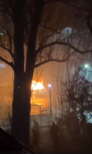 В Алматы горели четыре полицейские машины