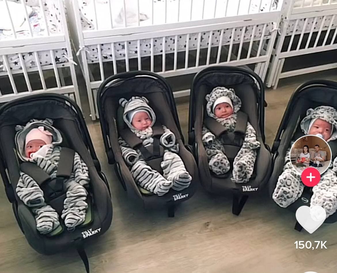 Александр, Евгений, Иван и Каролина родились 4 января 2021 года
