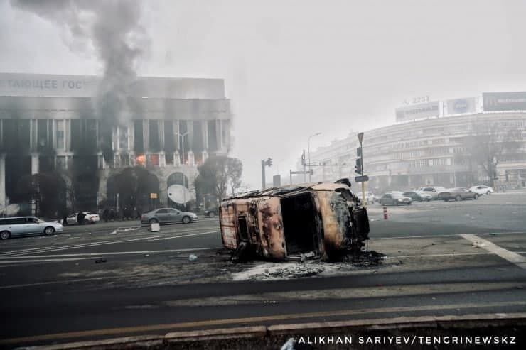 Обстановка в Алматы после столкновений.