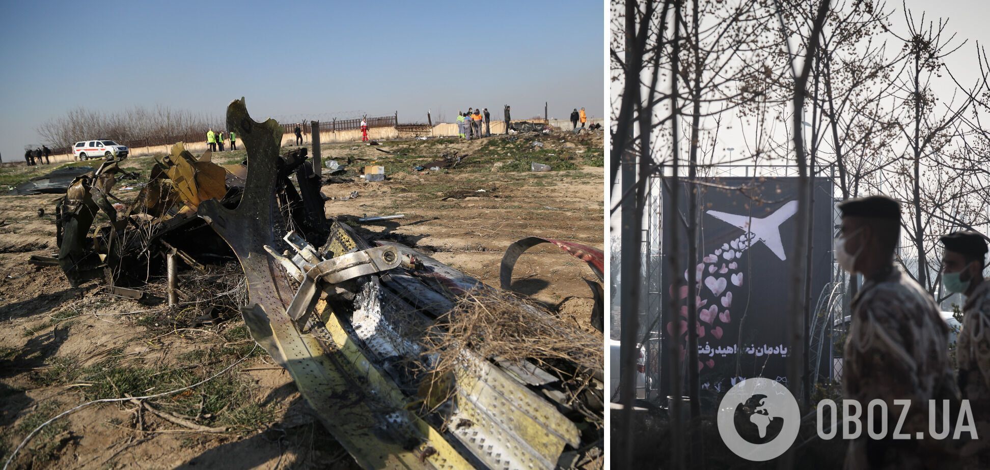Украинский Boeing 737 рейса PS752 разбился в Тегеране два года назад