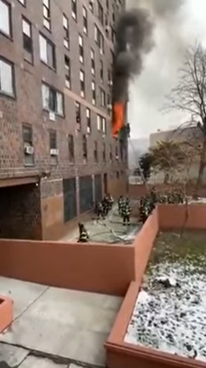 Возгорание произошло на втором этаже