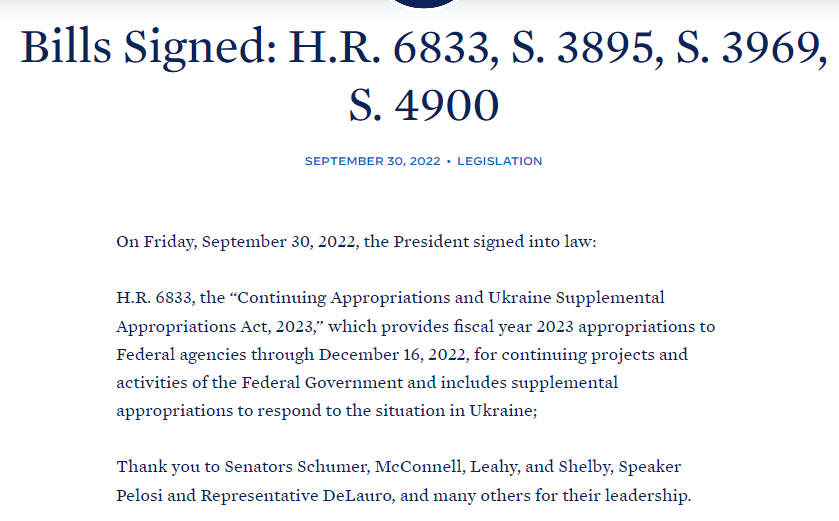 Байден підписав закон, яким передбачено $12,3 млрд фінансової допомоги для України: Зеленський відреагував
