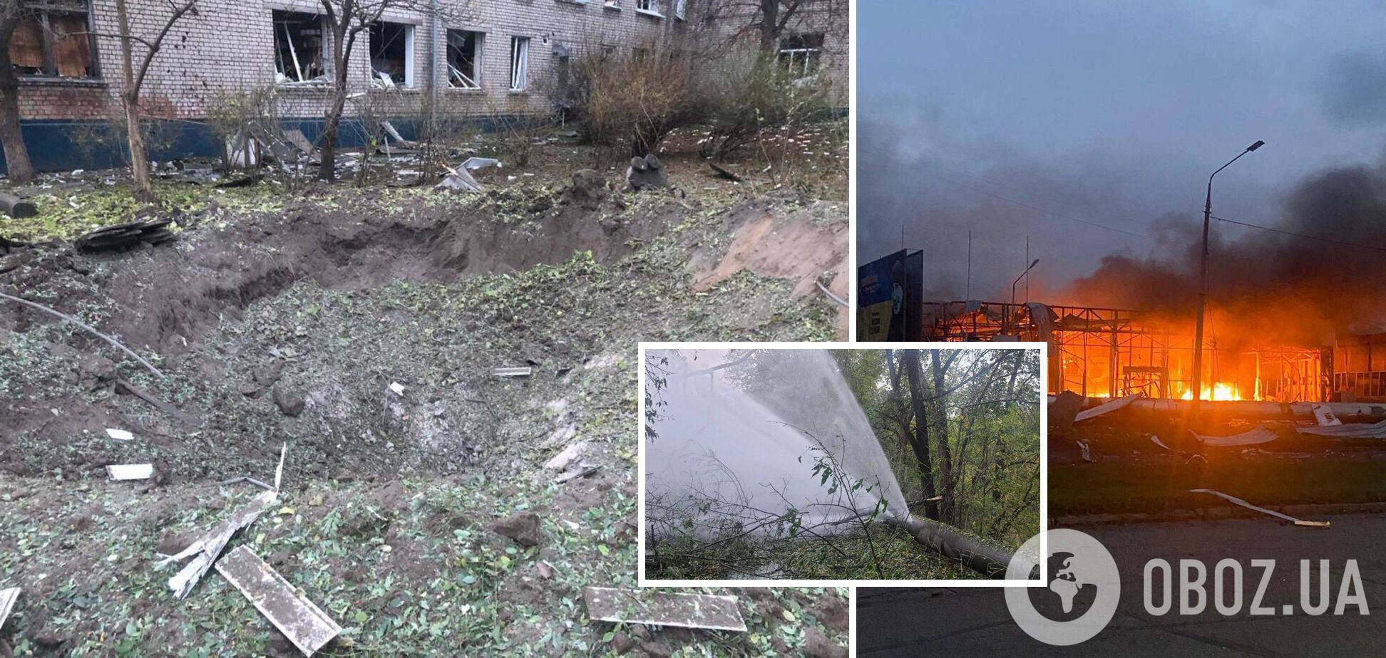 Оккупанты вновь ударили ракетами по Запорожью, попали в автосалон: есть погибший. Фото и видео