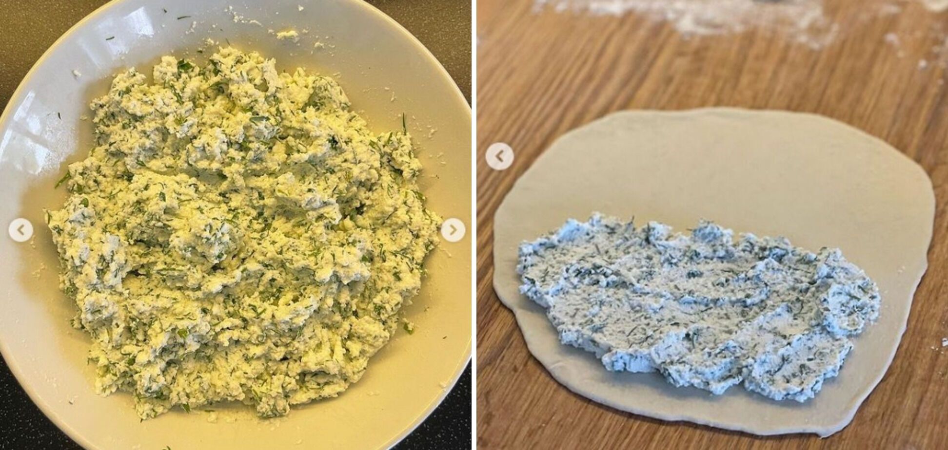 Пиріжки з сиром та зеленню на сковороді