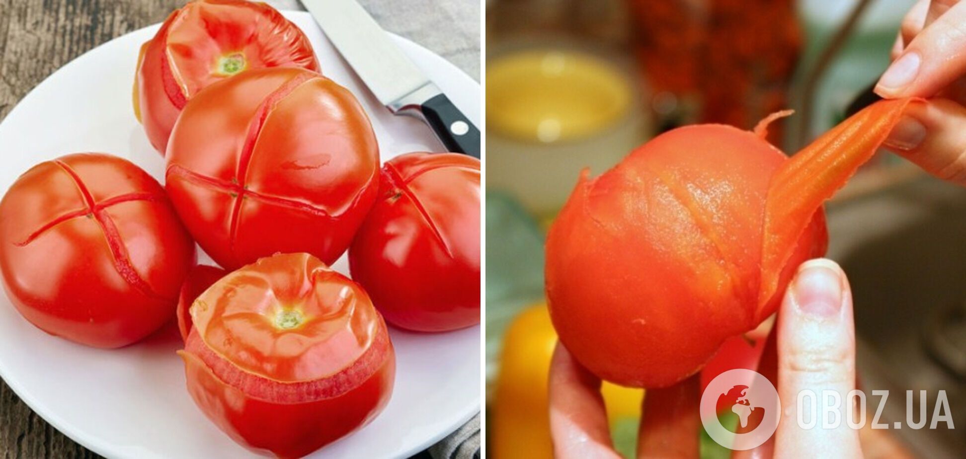 Як зняти шкірку з помідорів без ножа