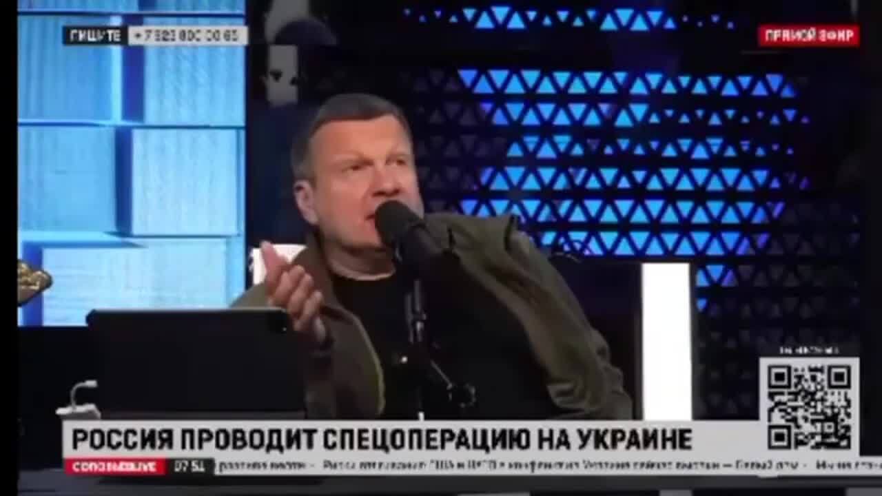 Соловйов влаштував істерику через вибухи у Бєлгородській області і розмріявся про знищення двох українських міст. Відео 