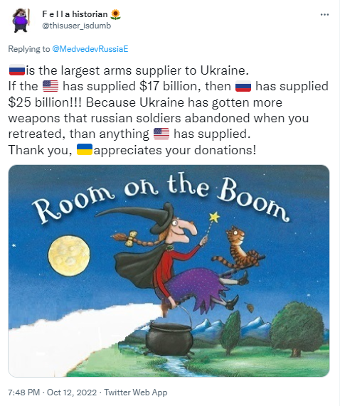 Медведєв видав нову заяву про допомогу США Україні: йому вказали, хто насправді''країна 404''