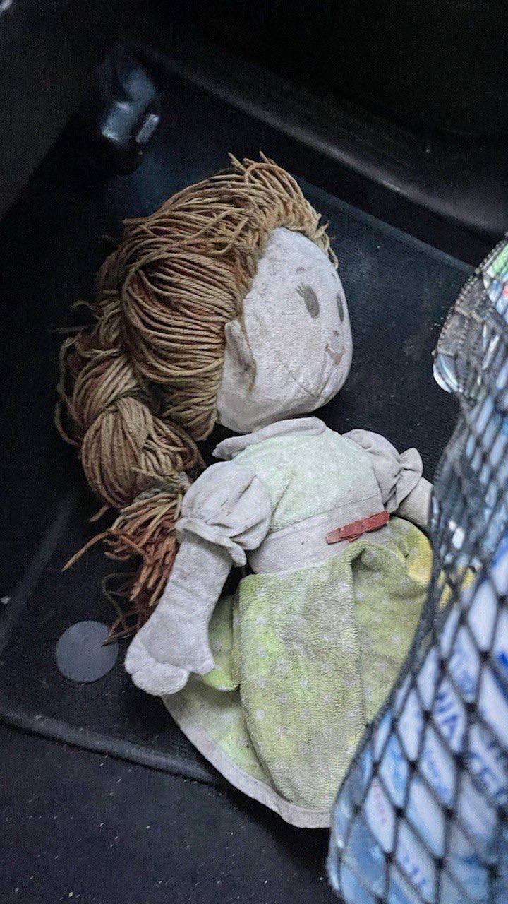 Можливо, десь за нею сумує маленька дівчинка: в поліції шукають власницю ляльки, яку згубили під час евакуації з Вугледара. Фото і відео
