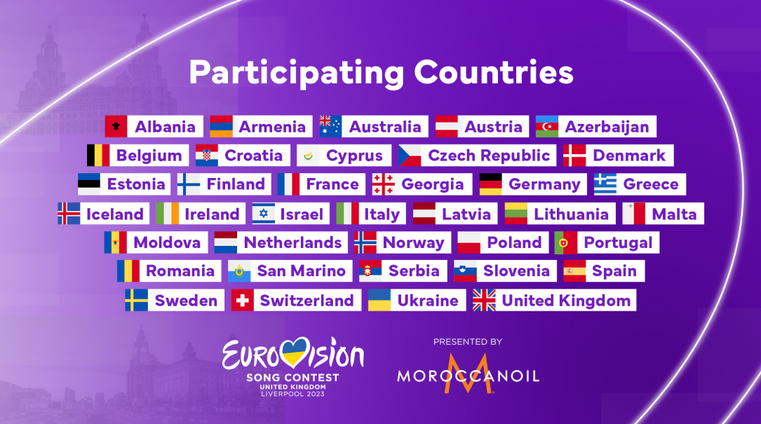 Еще 4 страны отказались от участия в Евровидении-2023: опубликован полный список участников