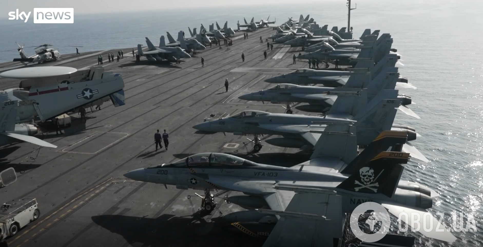Военнослужащие авианосца USS George HW Bush заявили, что готовы к бою с Россией в случае вызова – Sky News