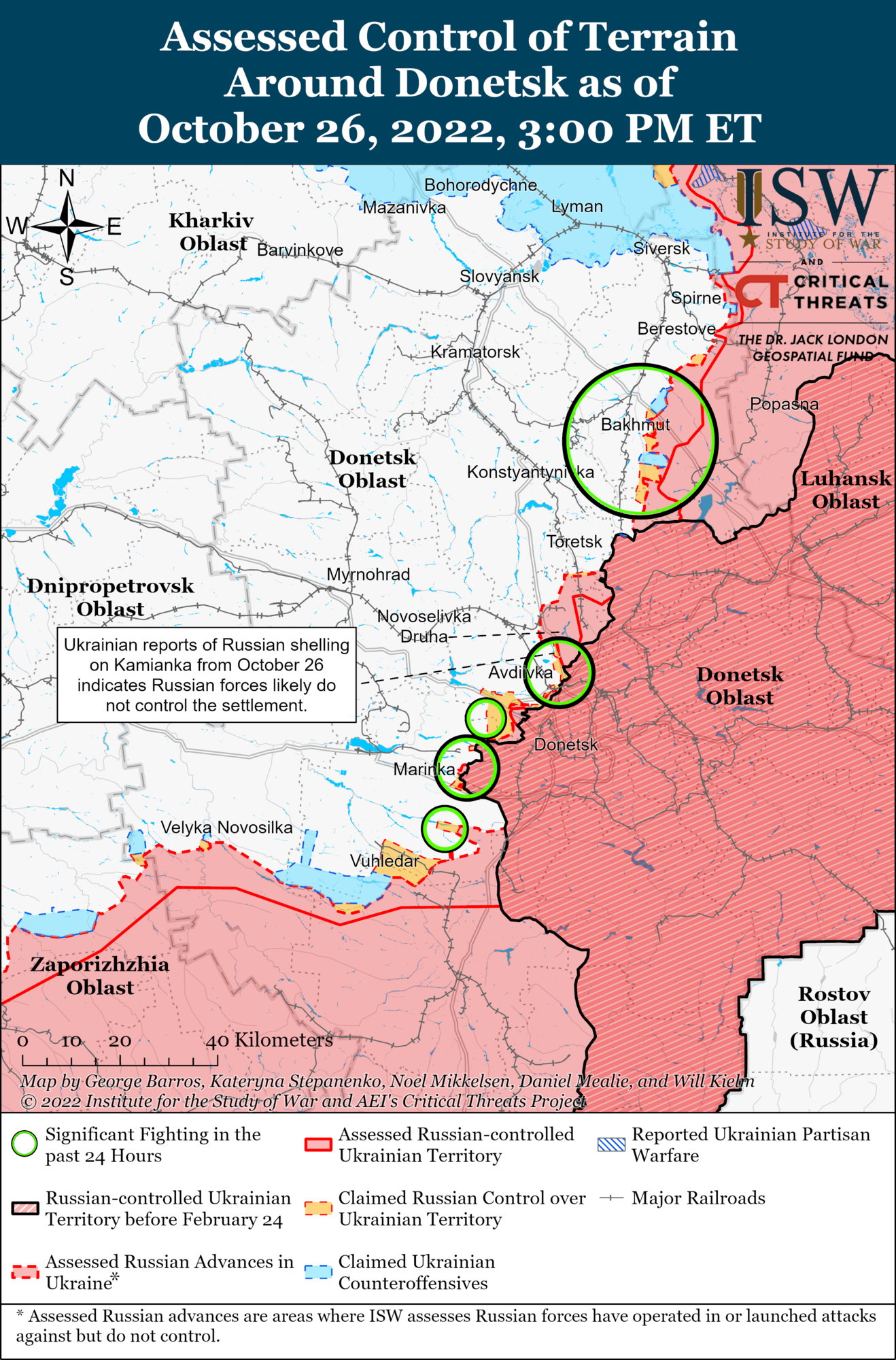 ВСУ ведут контрнаступление на северо-западе Херсонщины, оккупанты нанесли удары в Донецкой области: анализ ситуации от ISW