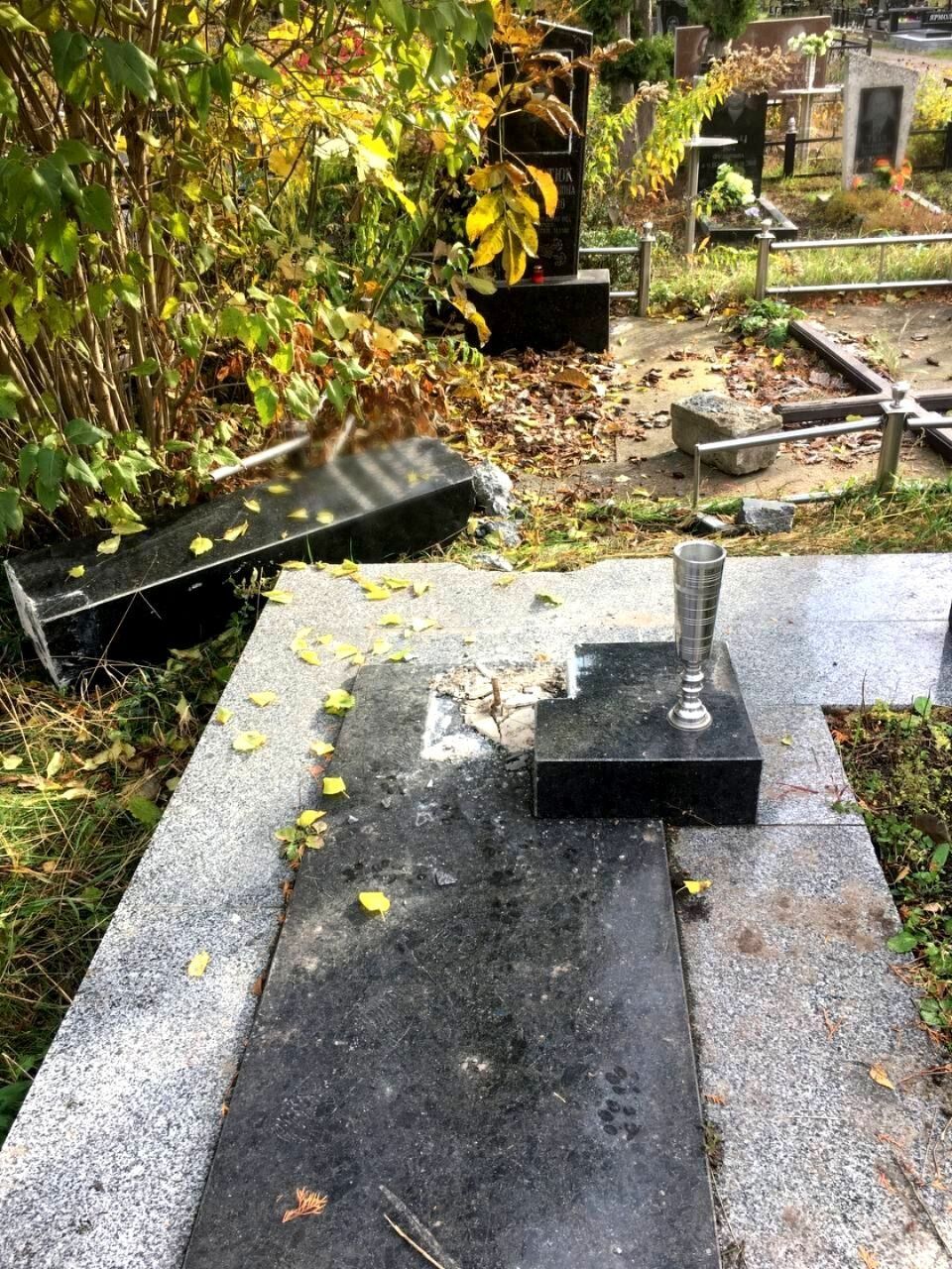 На Київщині чоловік понівечив близько 80 могил заради металу. Фото та відео