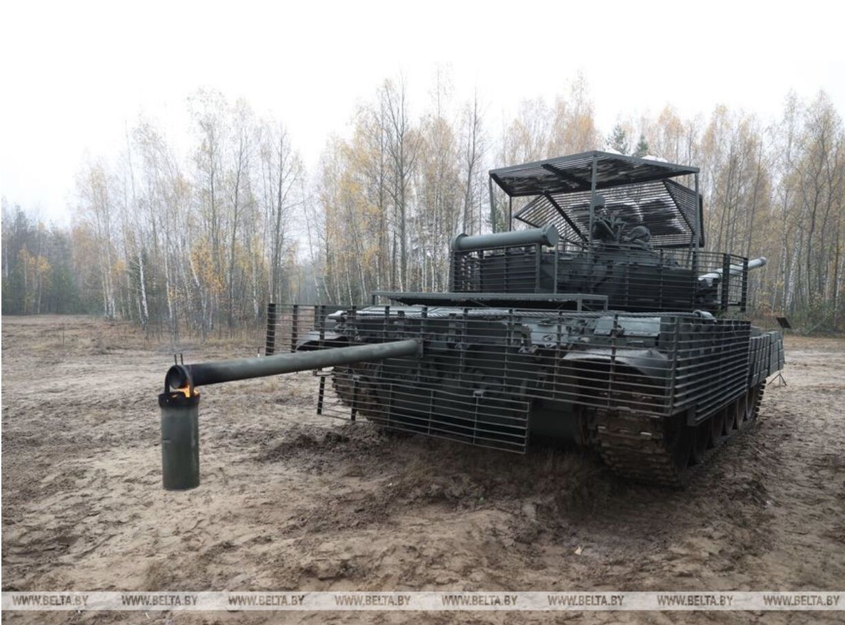 ''Ведро с соляркой'' – новый комплекс активной защиты беларусских и российских танкистов.
