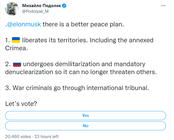 России – Крым, Украине – нейтральный статус: Илон Маск разозлил украинцев своим вариантом "мирного договора"