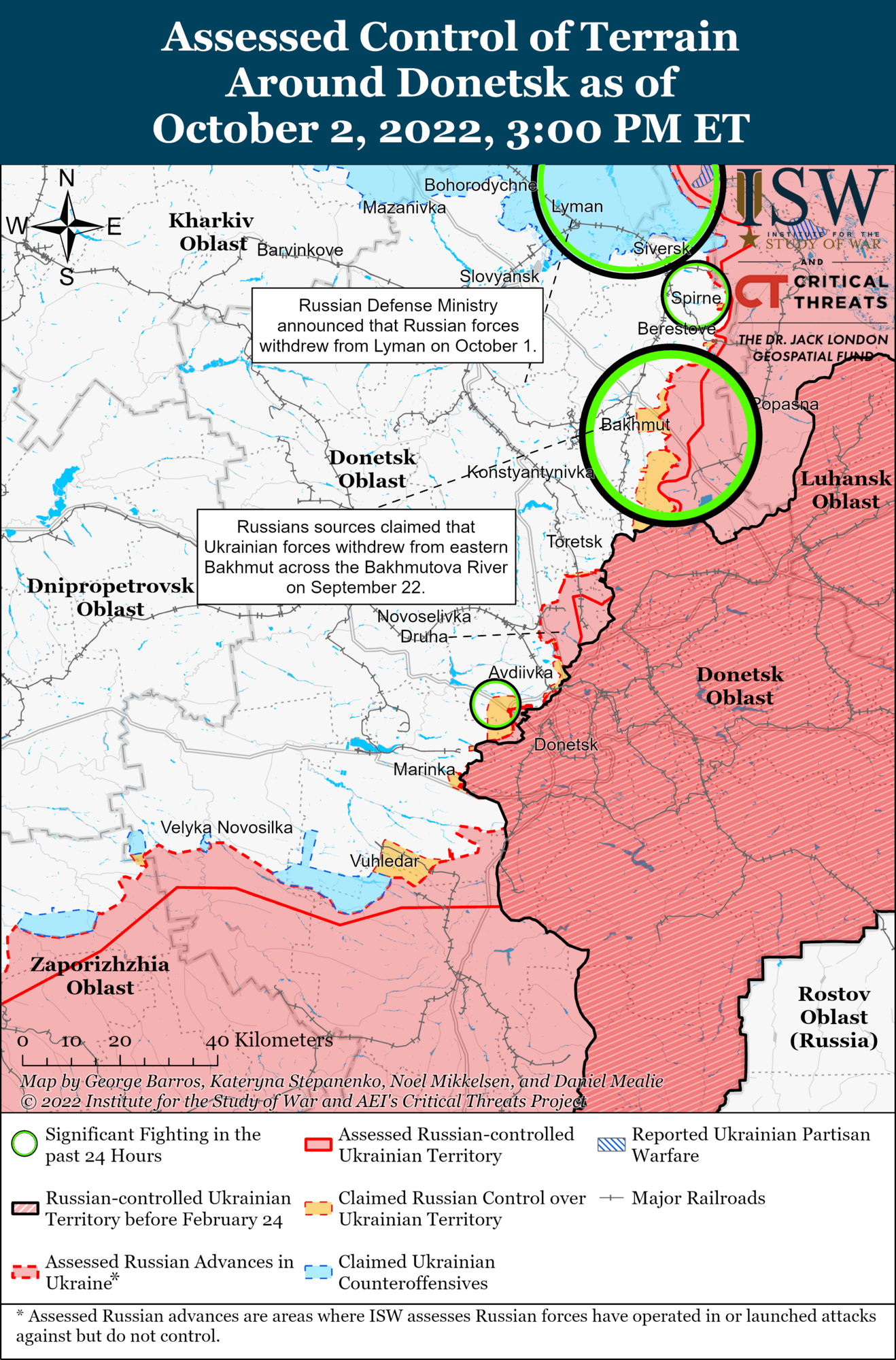 ЗСУ ведуть контрнаступ на кількох напрямках, є значні успіхи: в ISW проаналізували ситуацію на фронті. Карта