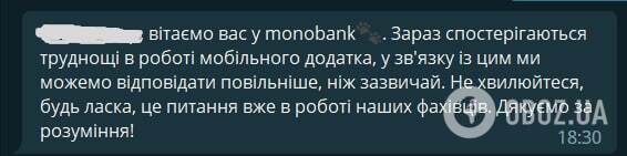 У Monobank заявили про труднощі в роботі додатка
