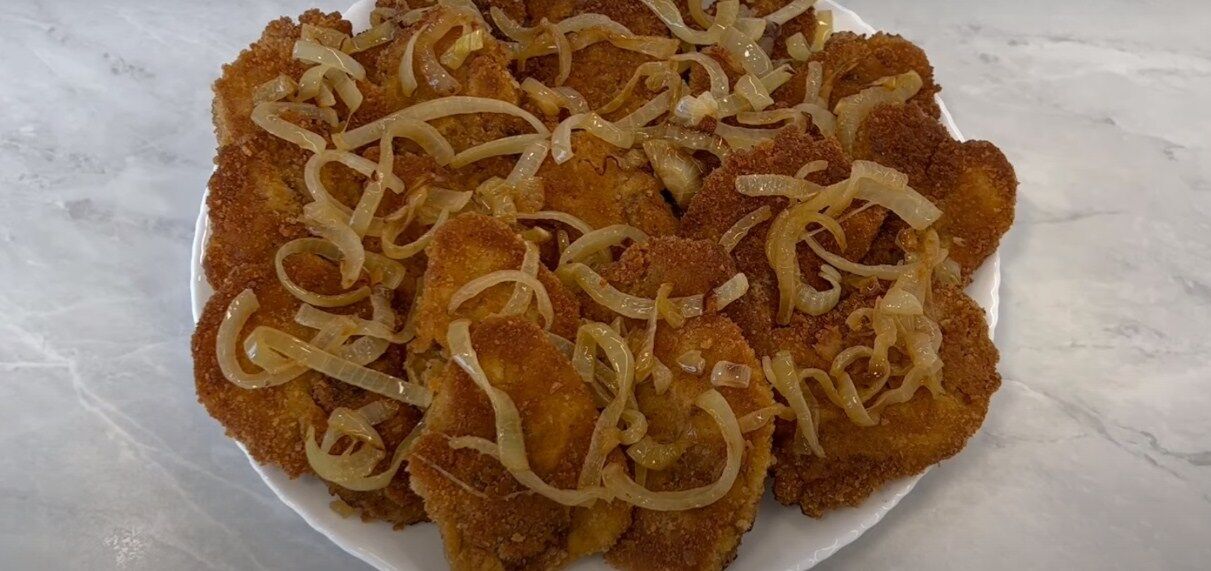 Жареная куриная печень в панировке