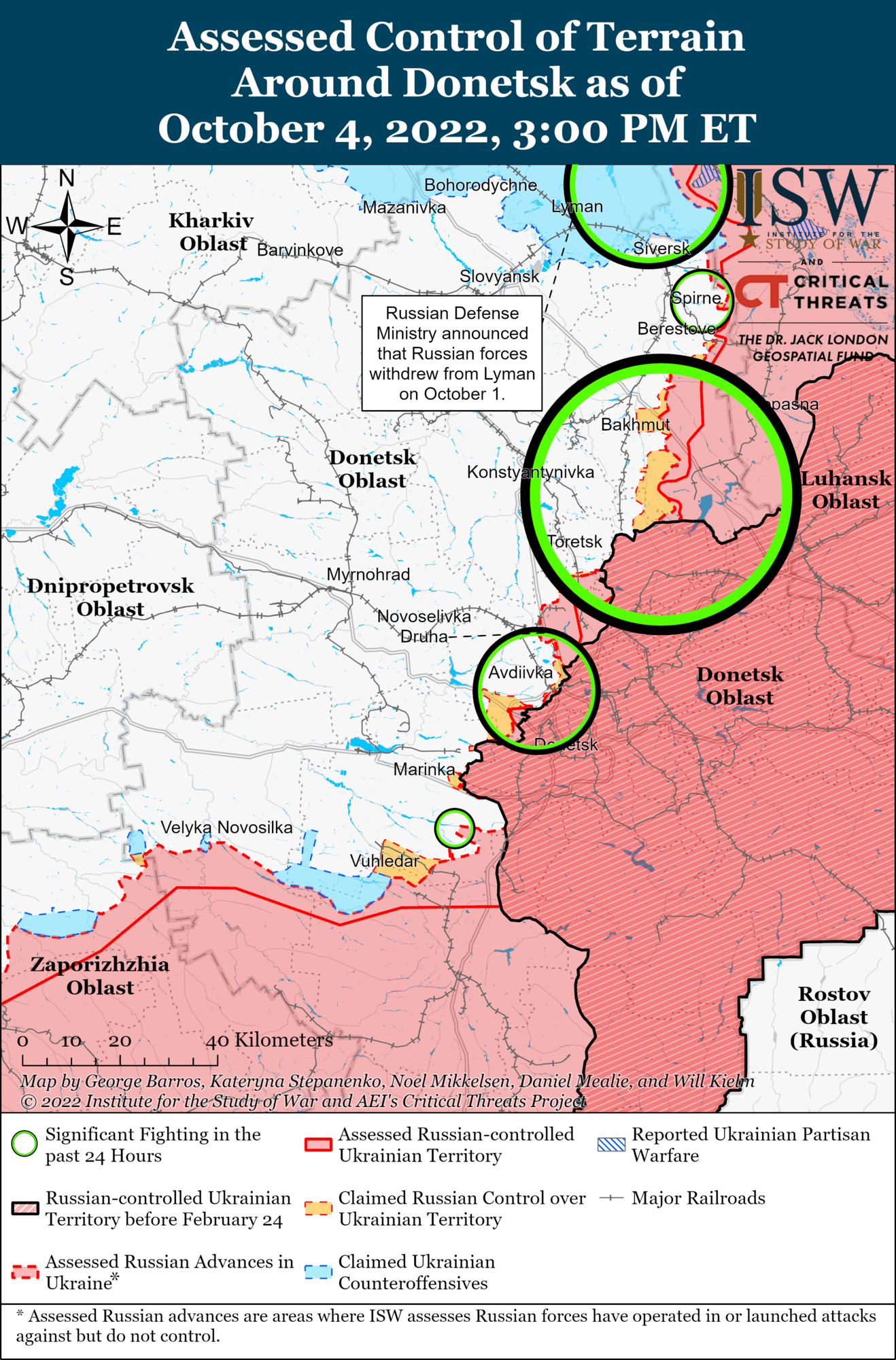 ВСУ ведут контрнаступление в трех областях, есть успехи: в ISW подробно проанализировали ситуацию на фронте. Карта