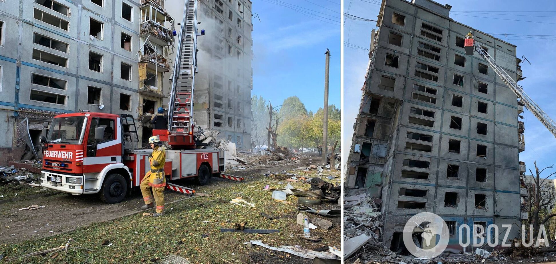  РФ ударила ракетами по житлових будинках у Запоріжжі: 14 жертв, майже 90 поранених 