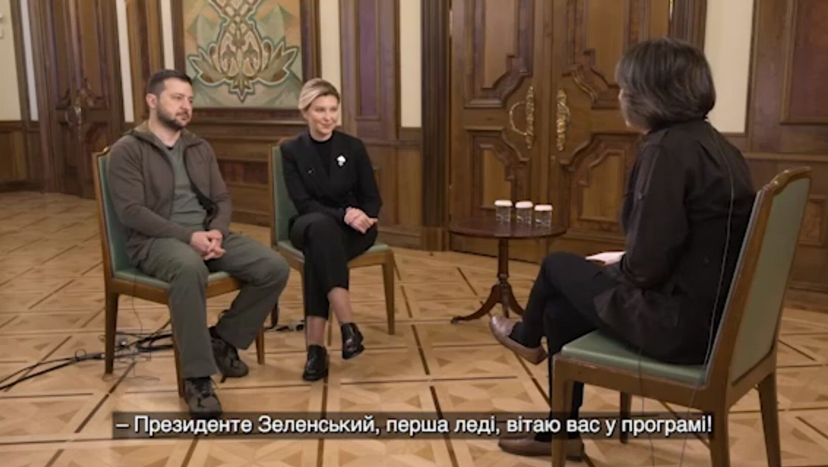 Володимир та Олена Зеленські дали інтерв'ю CNN