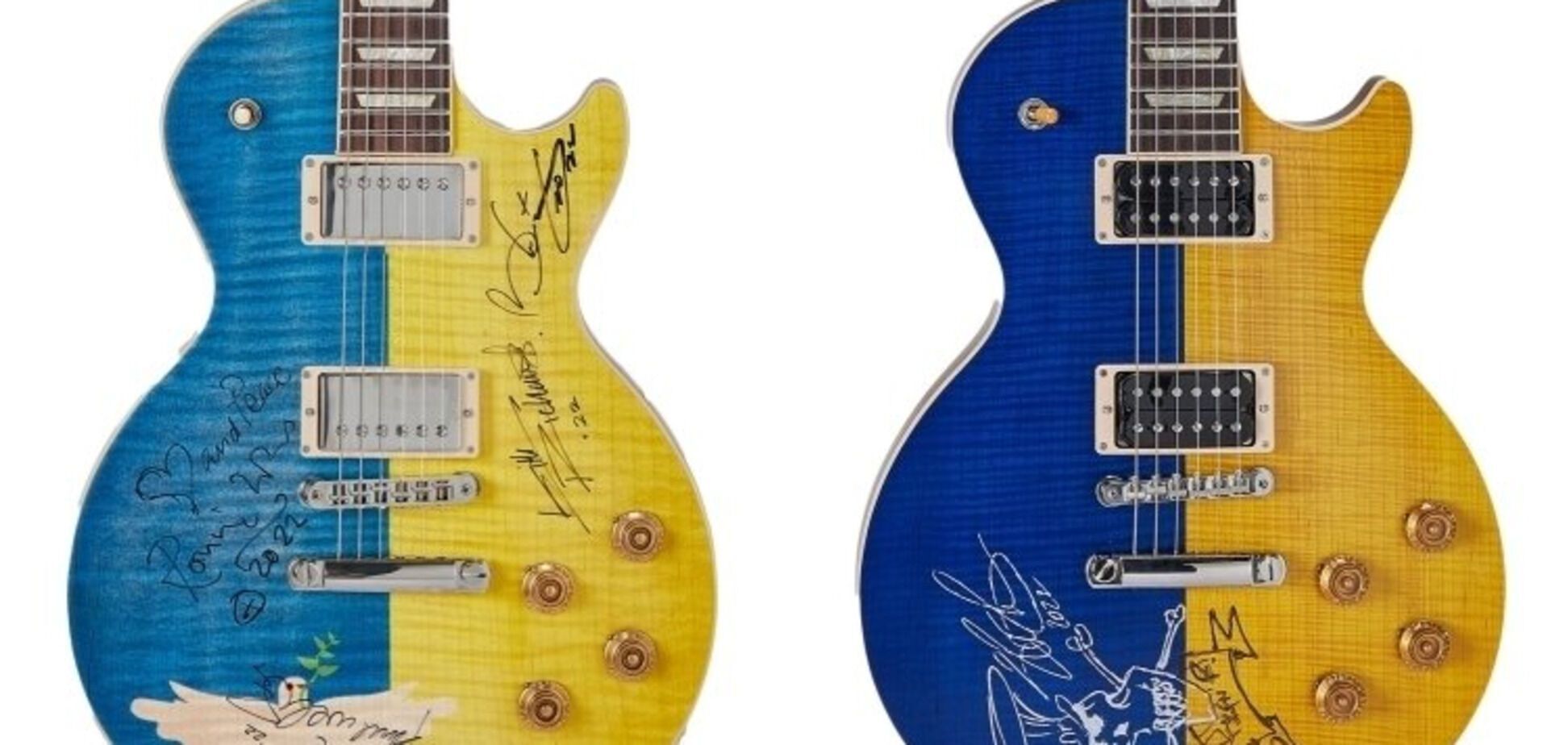 Сине-желтую гитару Пола Маккартни продали на аукционе за рекордную сумму: деньги пойдут на помощь Украине