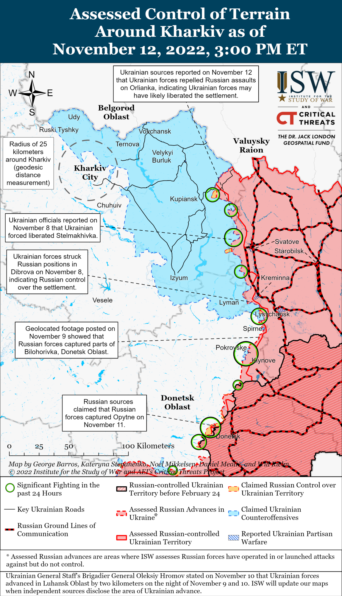 Карта бойових дій на східному фронті
