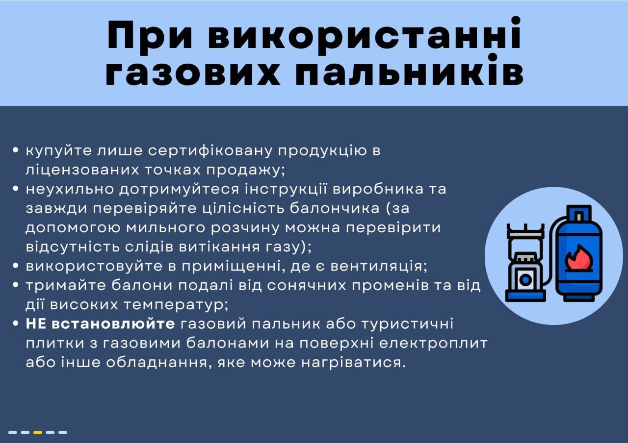 Правила використання газових пальників