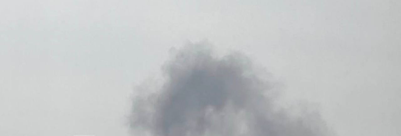 Дым над Киевом после взрыва 15 ноября 2022 года