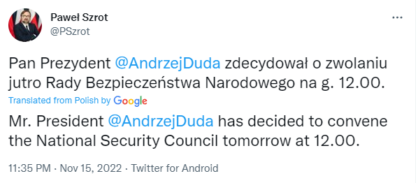 Дуда заявил о созыве Совета нацбезопасности и провел беседы с Байденом и Зеленским