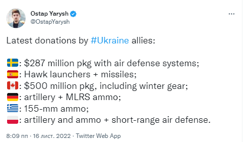 ПВО, артиллерия, боеприпасы и зимняя форма: основные итоги ''Рамштайна-7''