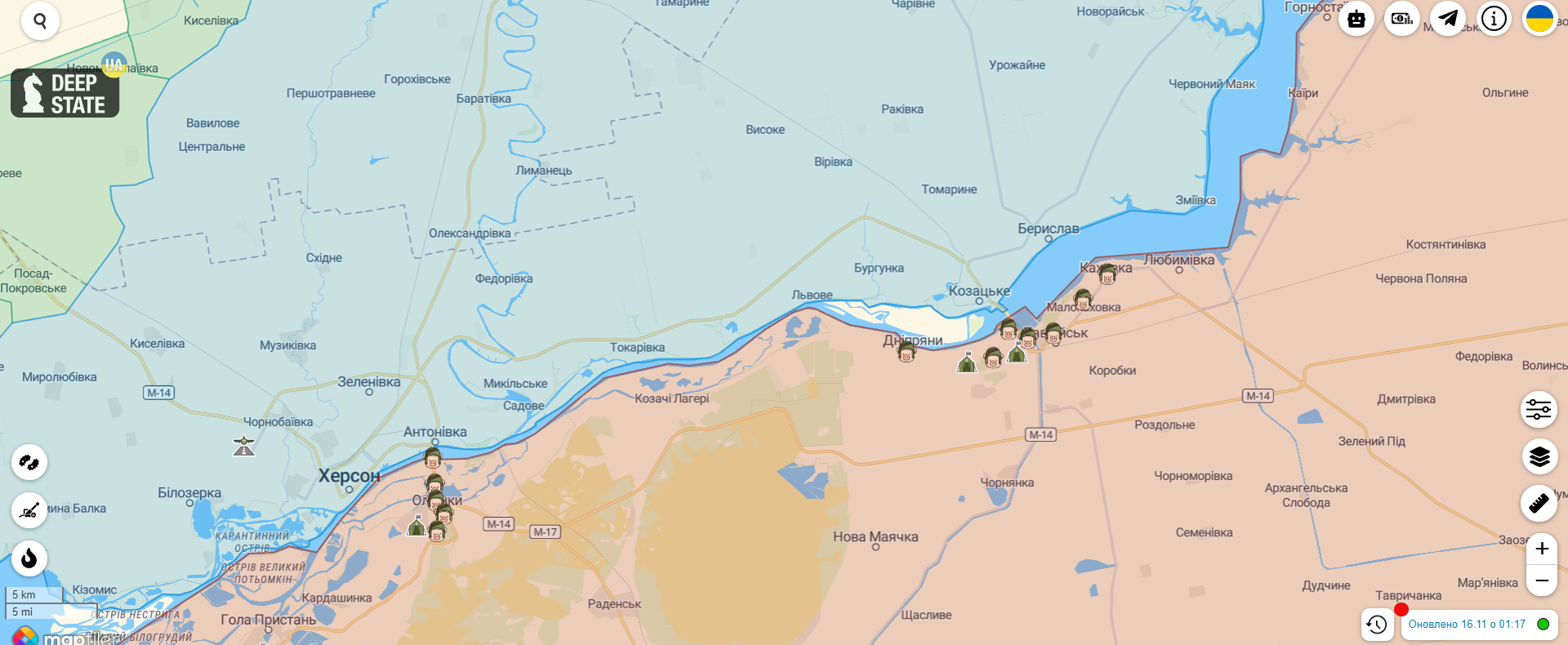 Розвідка Британії оцінила загрозу затоплення через пошкодження греблі Каховської ГЕС
