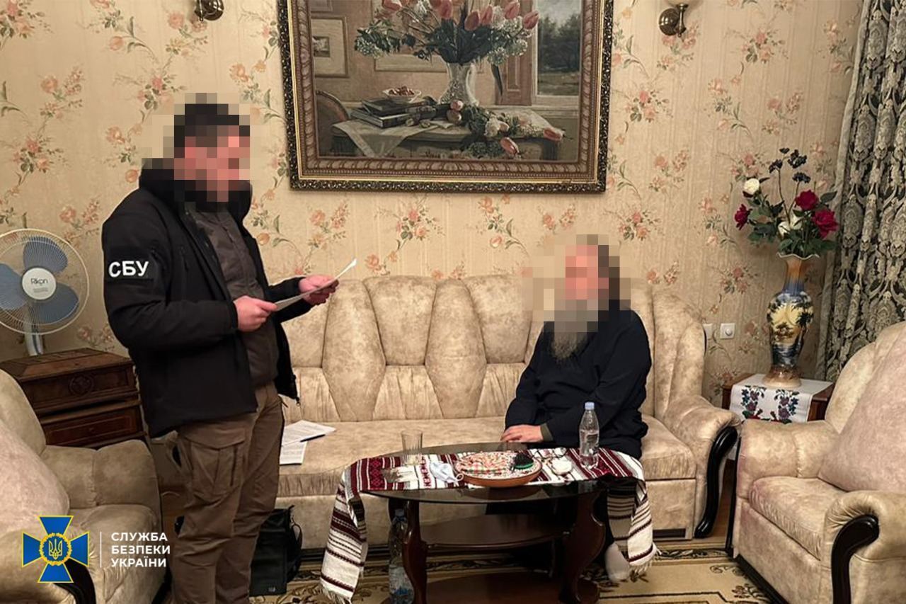 СБУ сообщила о новых подозрениях митрополиту из Винницкой области, который оправдывал Россию и призывал к захвату власти. Фото