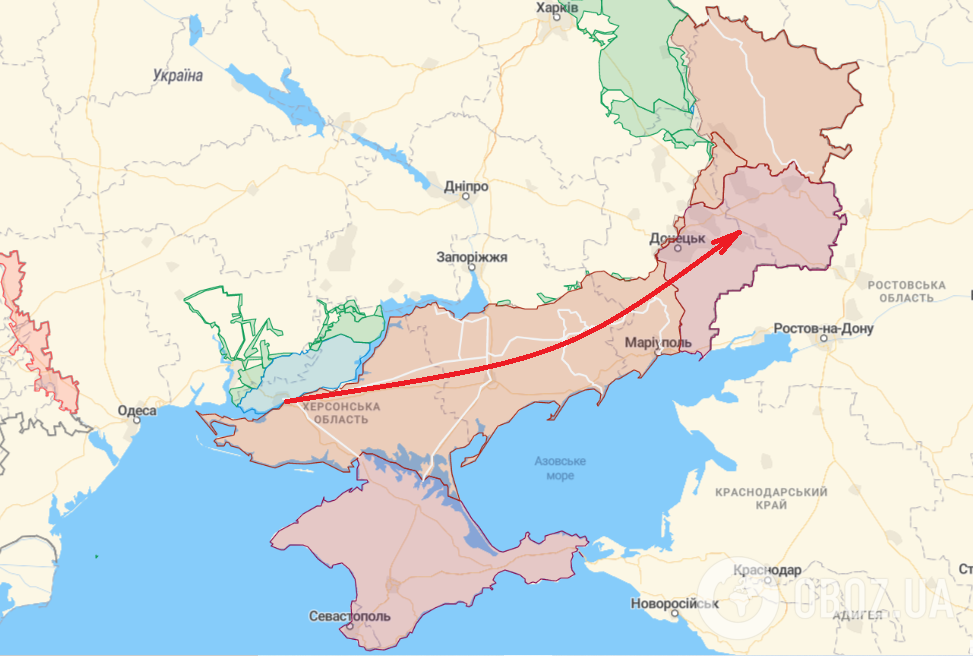 Карта оккупированных территорий Украины