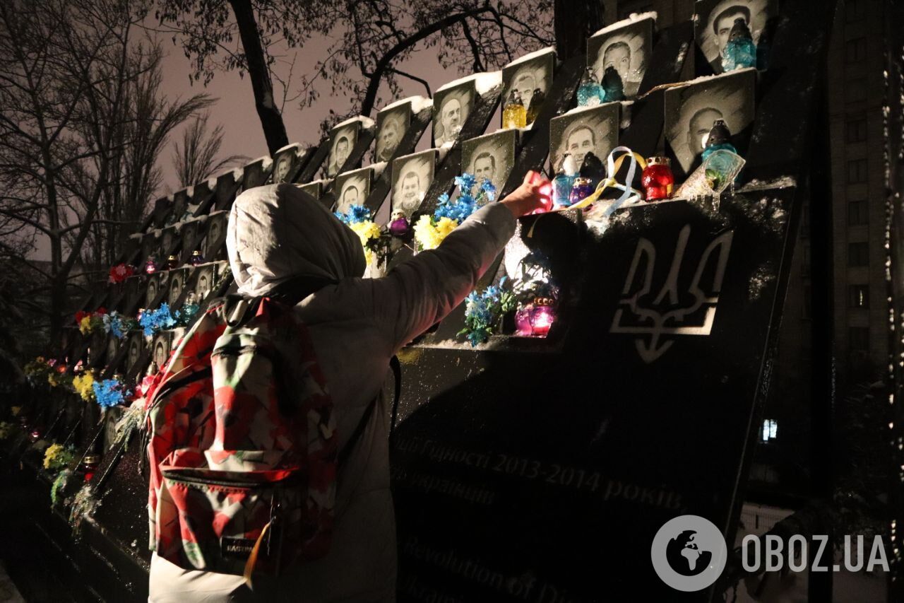На Алеї Небесної сотні в Києві вшанували загиблих героїв Революції Гідності