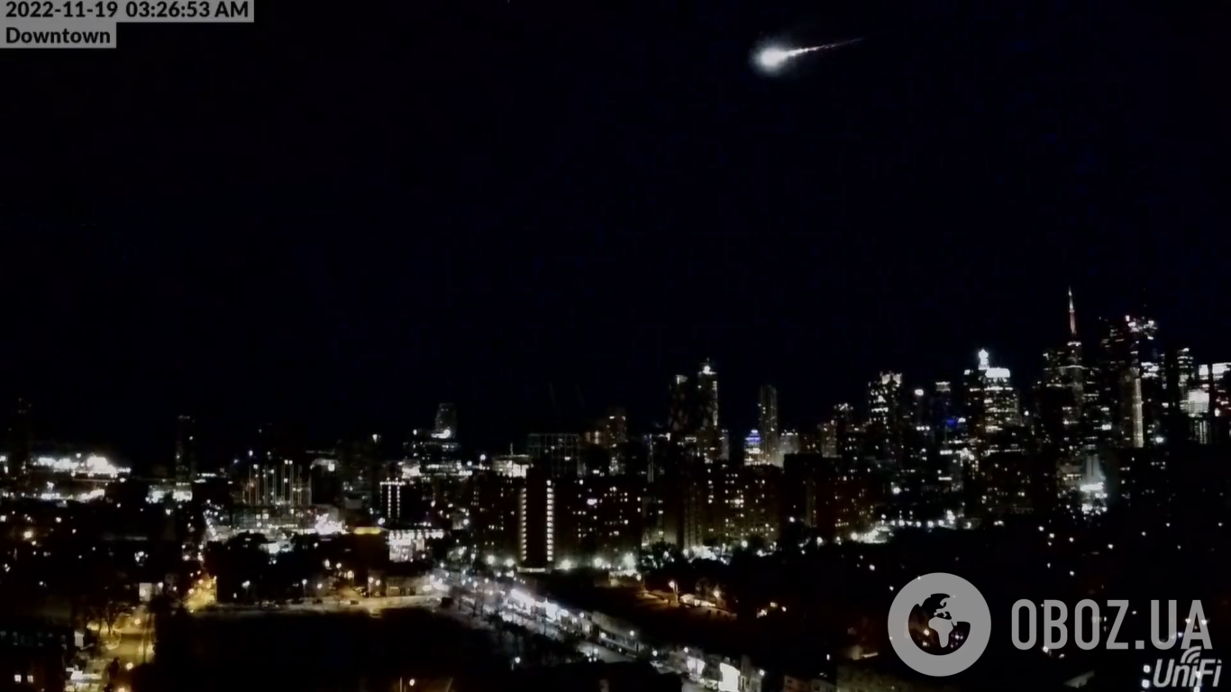 Метеорит над Торонто